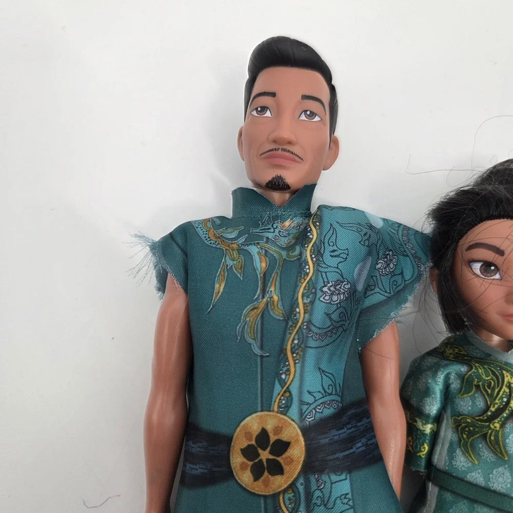 Young Raya and Chief Benja Dolls with Clothes - Disney Raya and the Last Dragon